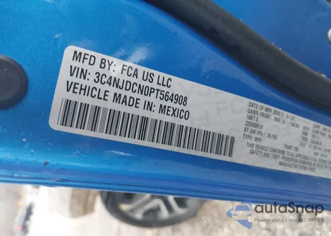 2023 Jeep Compass Limited 4X4 из США, поврежденный, VIN 3C4NJDCN0PT564908